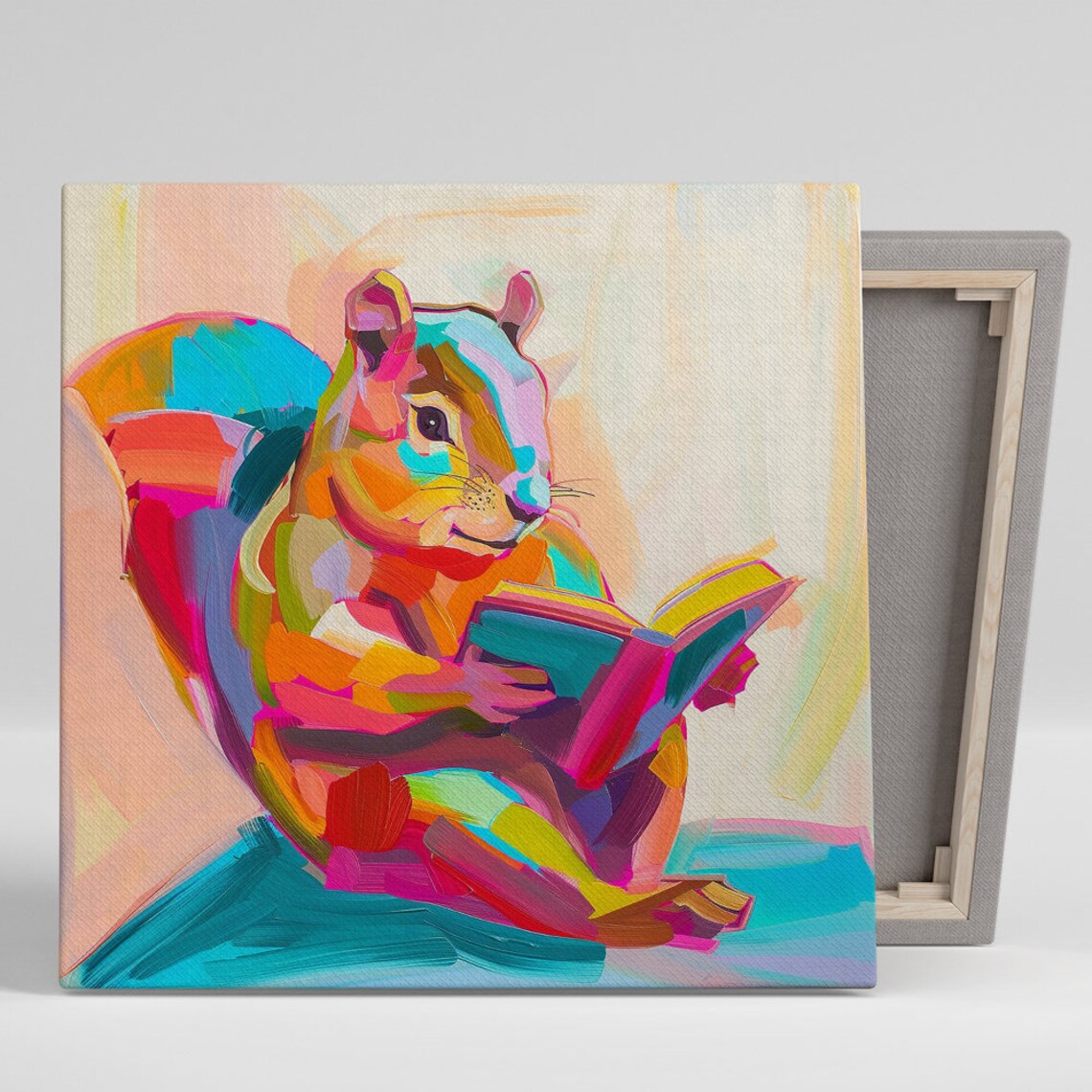 Squirrel Abstract Bohemian Children's Room Art Print