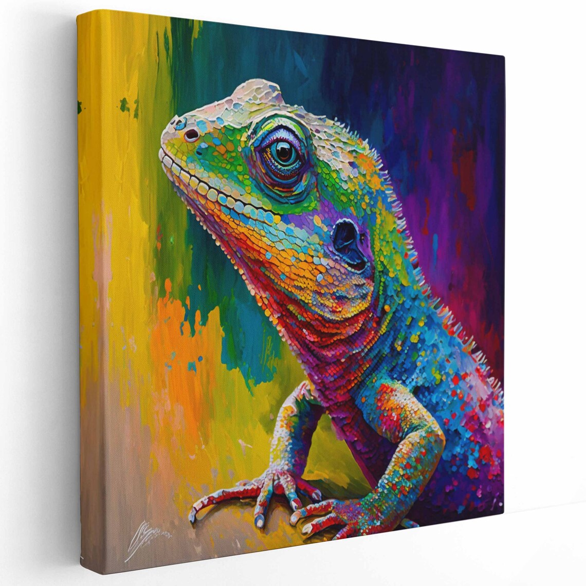 Colorful Lizard Wall Art Print, Exotic Decor - Image 4