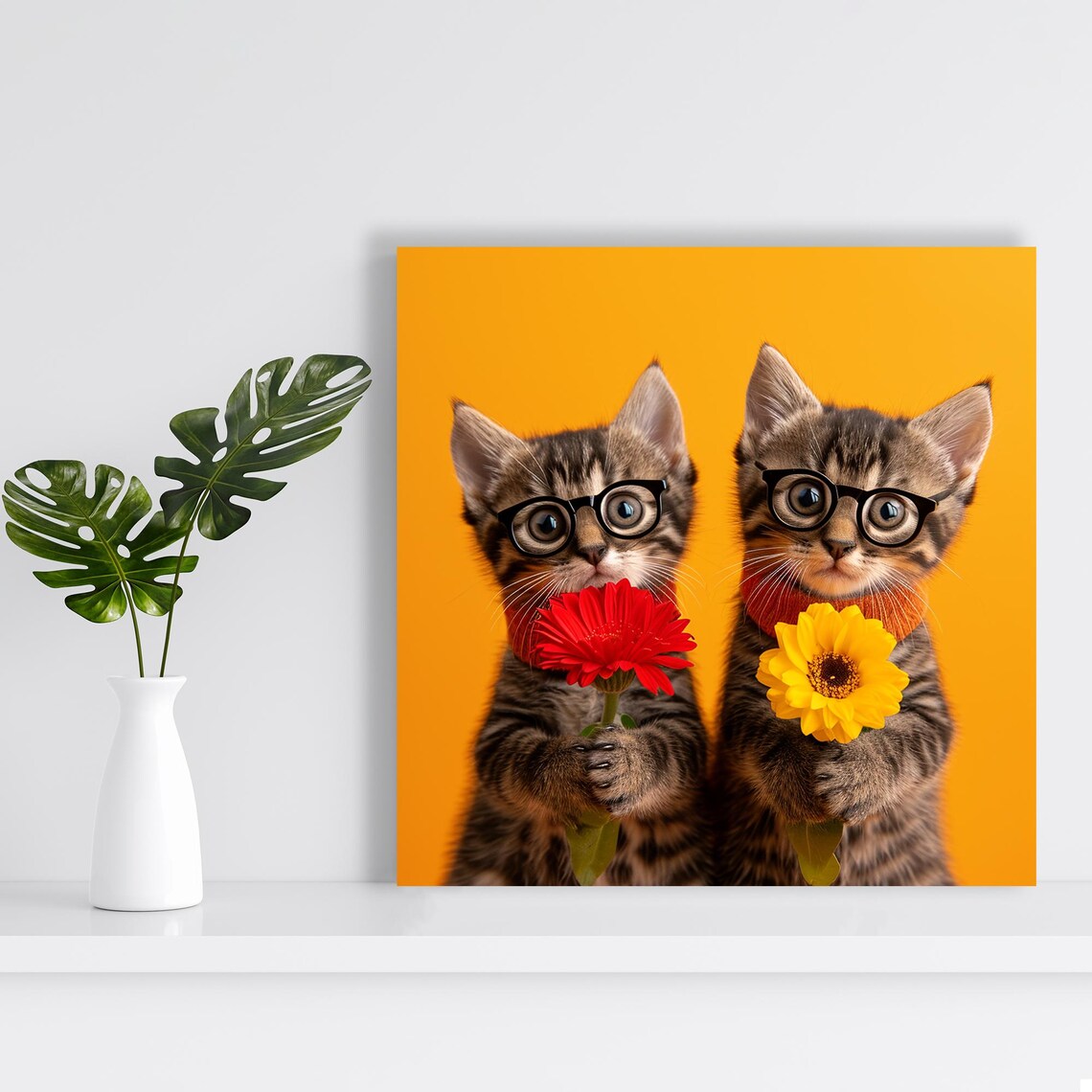 Whimsical Kitten Art Print, Children's Room Decor - Image 2
