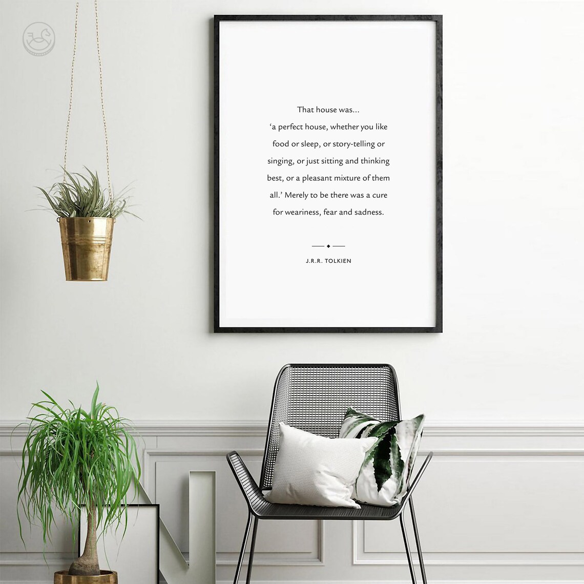 J.R.R. Tolkien Family Quote Wall Sign Art Print - Image 2