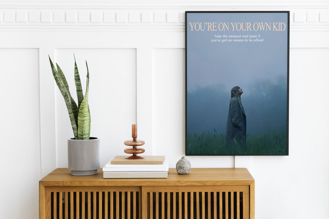 Taylor Swift Youre On Your Own Kid Lyric Misty Field Wall Art - Image 2
