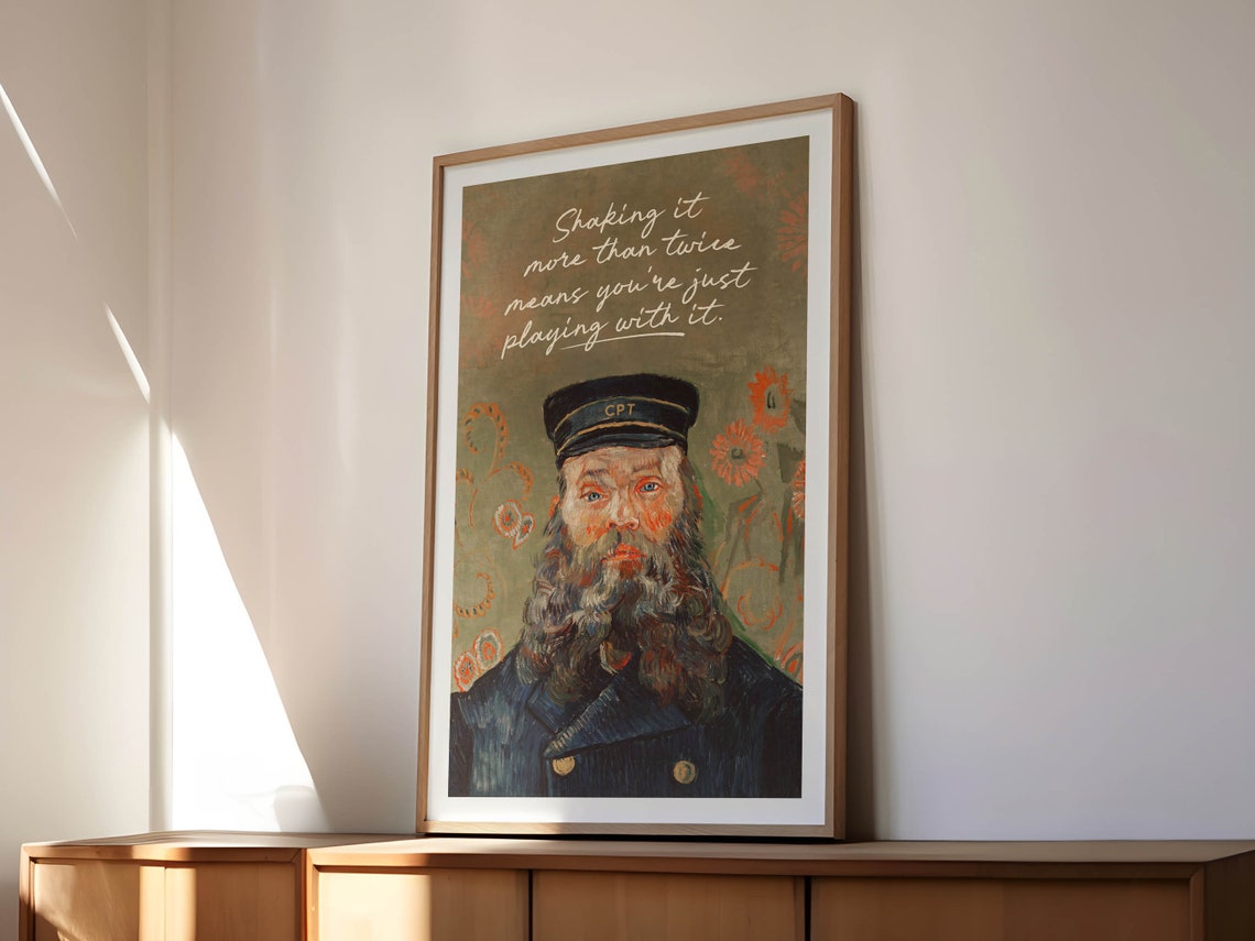 Funny Captain Bathroom Quote Shaking It More Than Twice Poster - Image 2