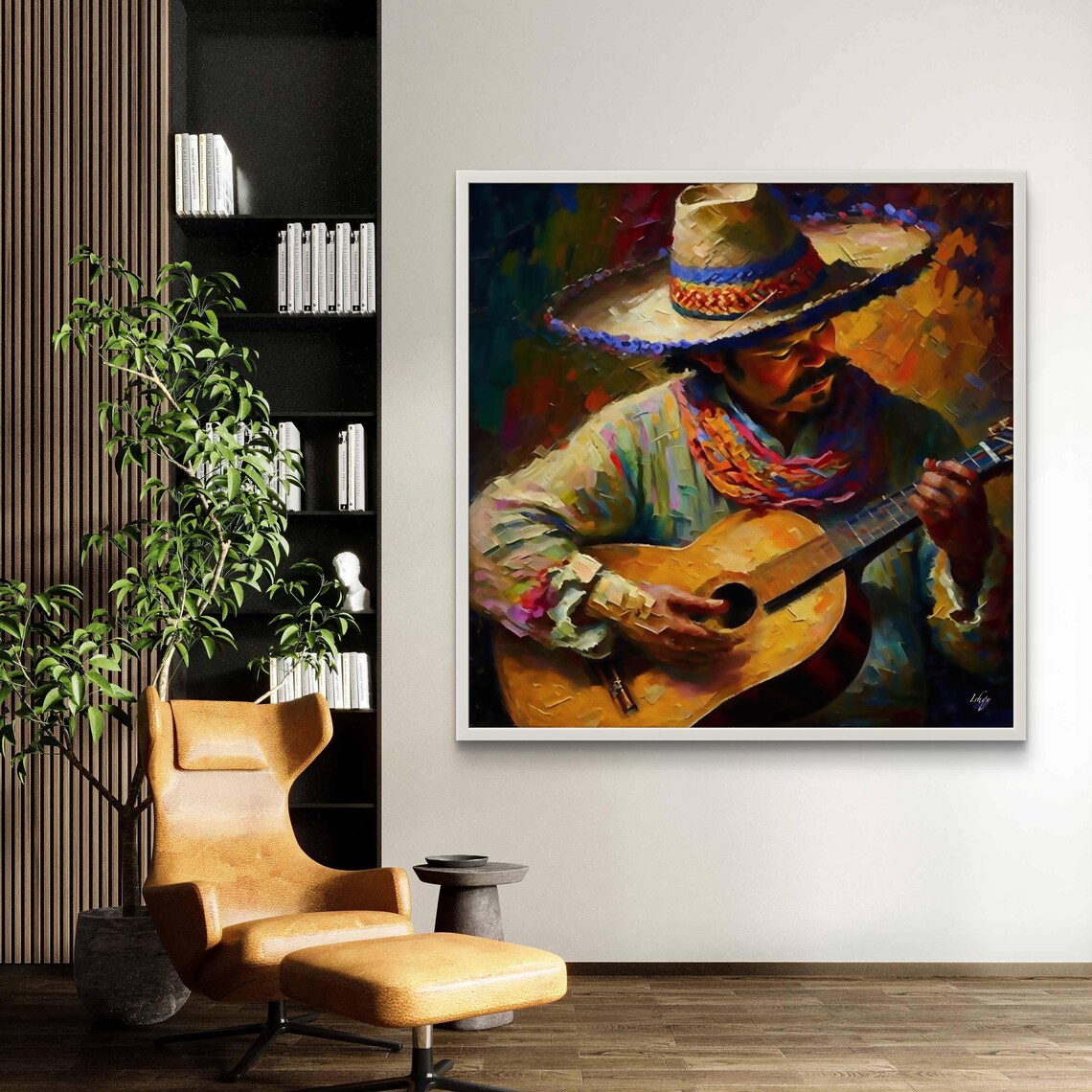 Mexican Guitarist Mariachi Music Decor Art Print - Image 3