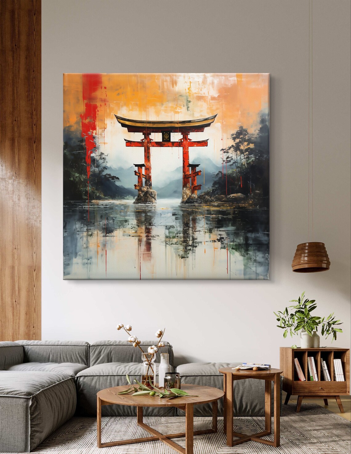 Japanese Torii Gate, Tranquil Zen Wall Art Print - Image 5