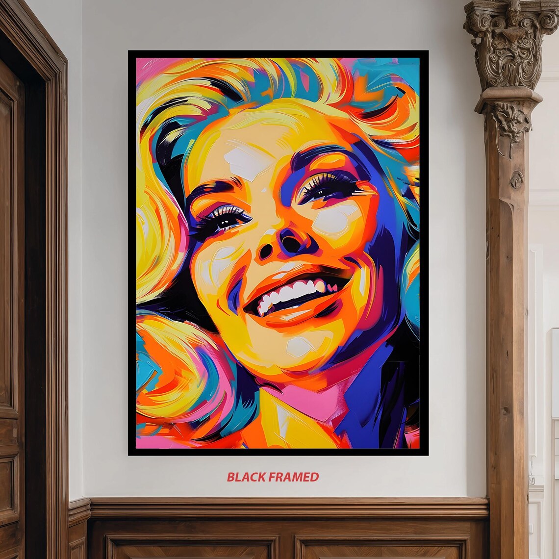 Colorful Woman Portrait, Vibrant Modern Pop Art