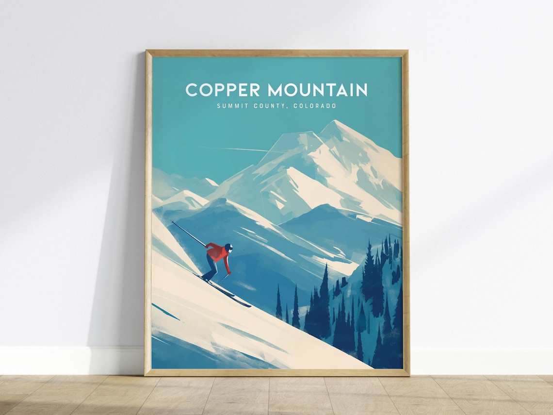 Copper Mountain Colorado Ski Travel Poster