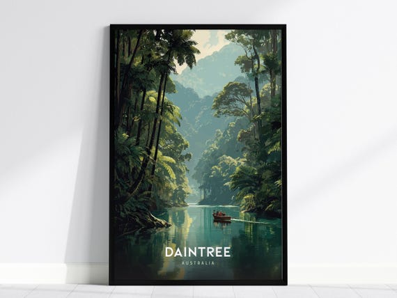 Daintree Rainforest Print Lush Australian Jungle Wall Art