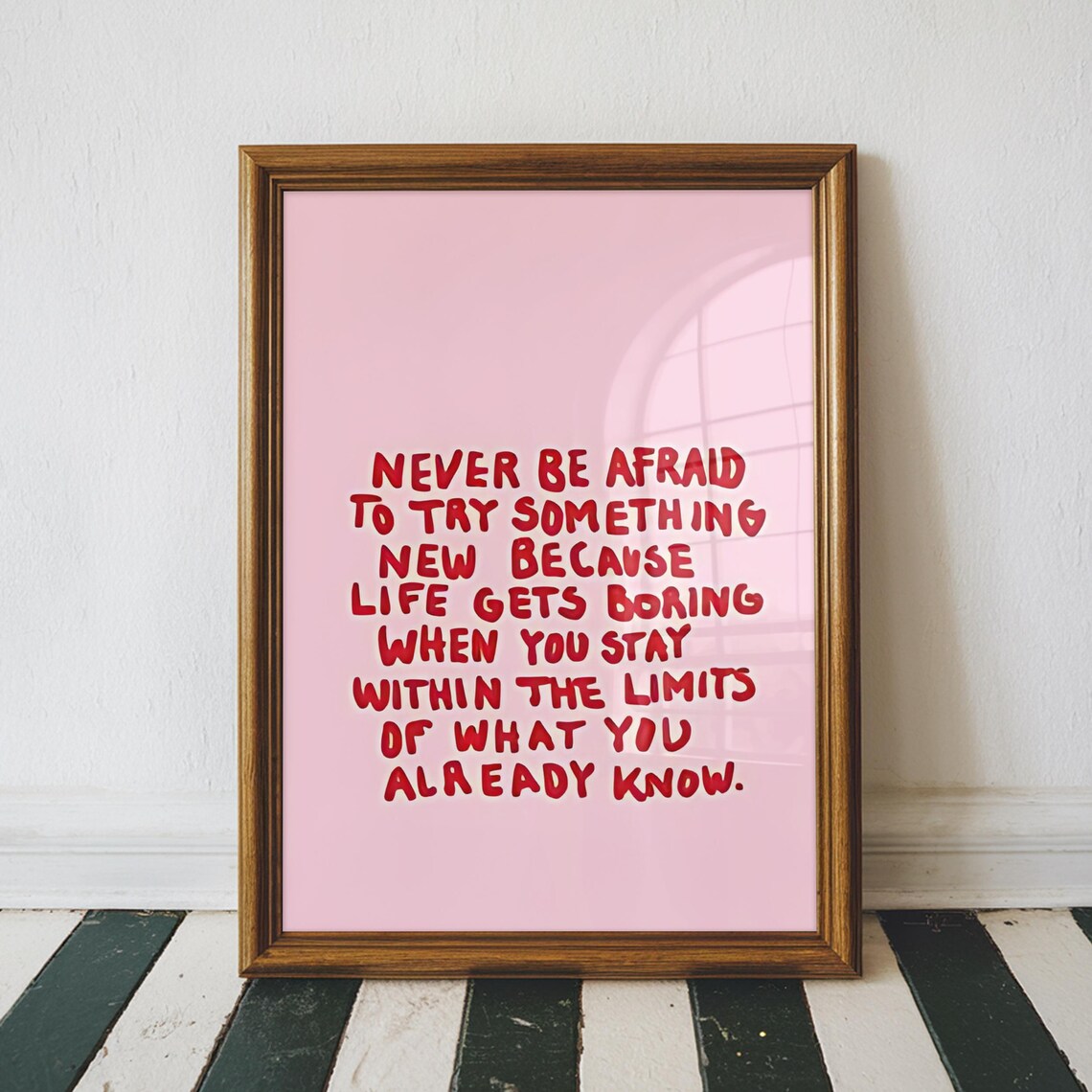 Never Be Afraid To Try Something New, Motivational Poster - Image 3
