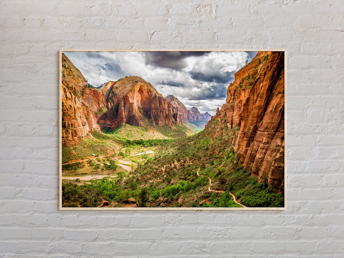 Zion National Park Real Photo Wall Art Print