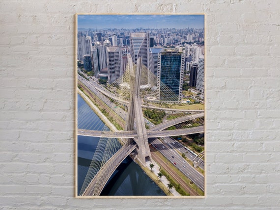 Real Photo So Paulo Print Wall Art Poster Decor Brazil