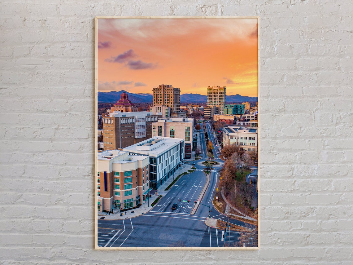 Real Photo Asheville Print Asheville Wall Art Asheville Poster Asheville Photo Asheville Poster Print Asheville Decor Usa