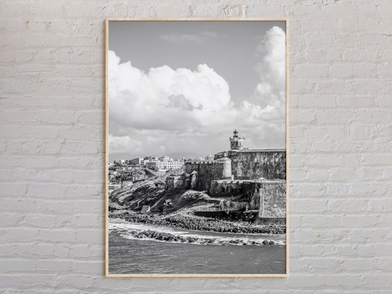 San Juan Black and White Travel Poster