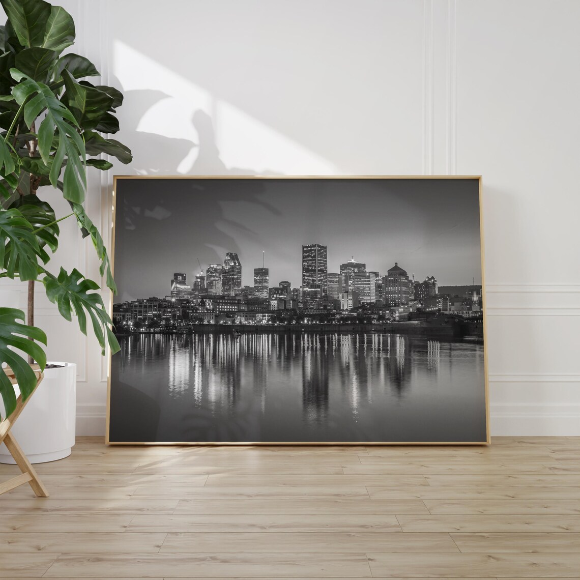 Black and White Montreal Travel Poster, Canada Decor - Image 2
