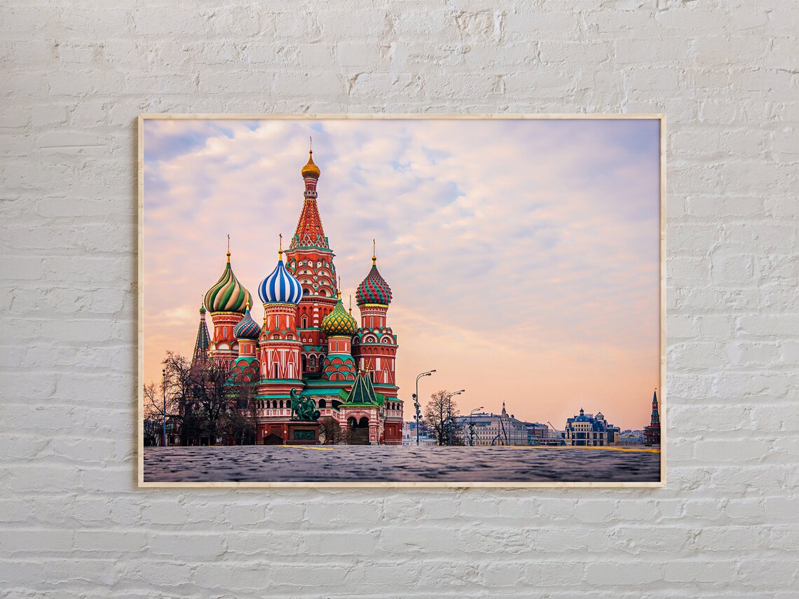 Russia Photo Wall Art Print, Moscow Travel Poster