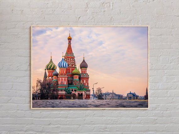 Russia Photo Wall Art Print, Moscow Travel Poster
