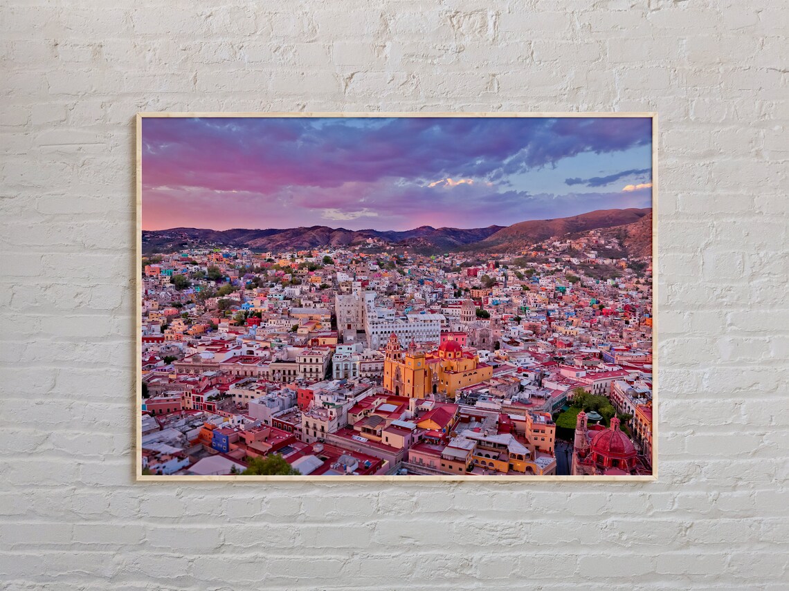 Guanajuato Real Photo Travel Poster, Wall Decor