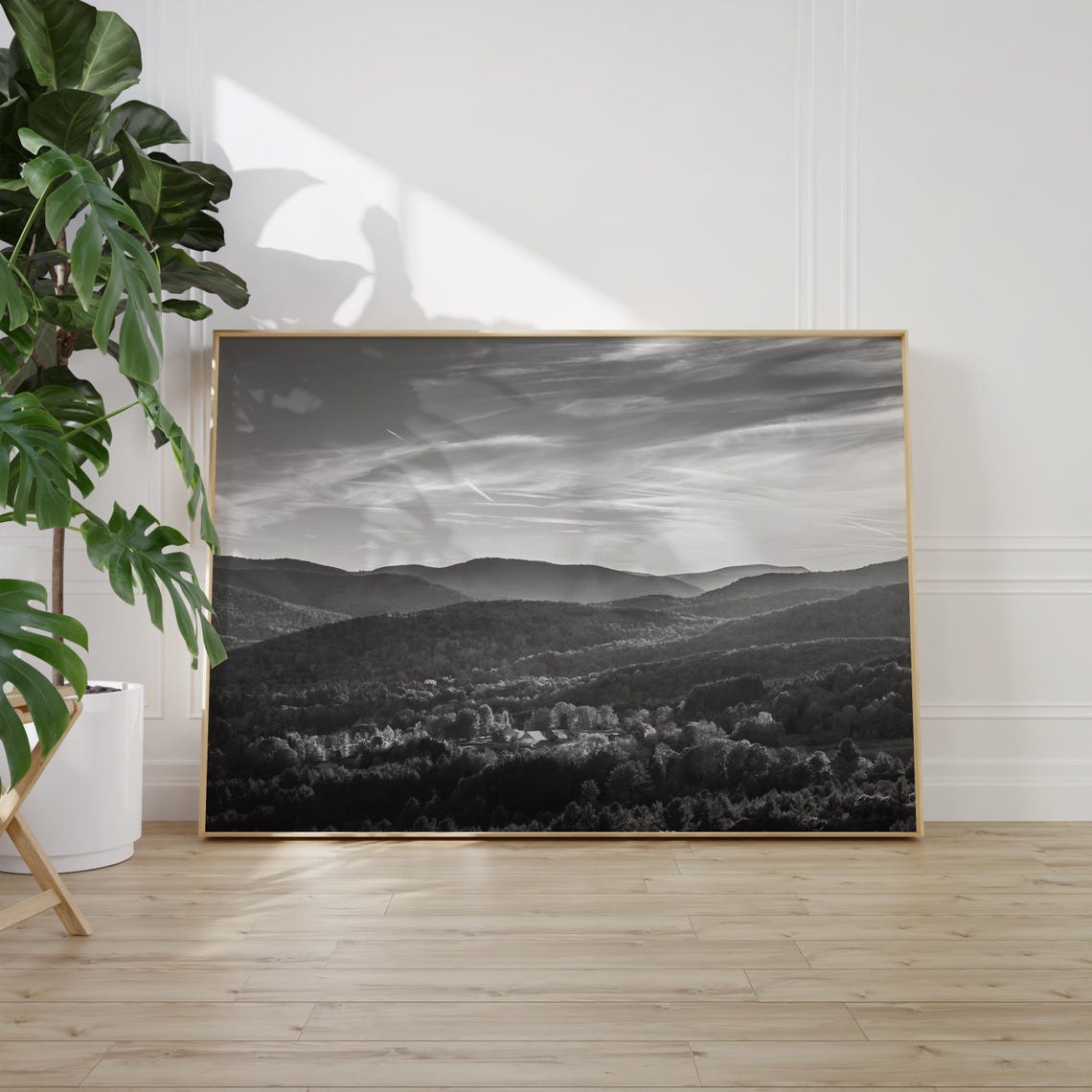 Black And White Vermont Print Vermont Wall Art Vermont Poster Vermont Photo Vermont Poster Print Vermont Decor Usa Poster Print - Image 2