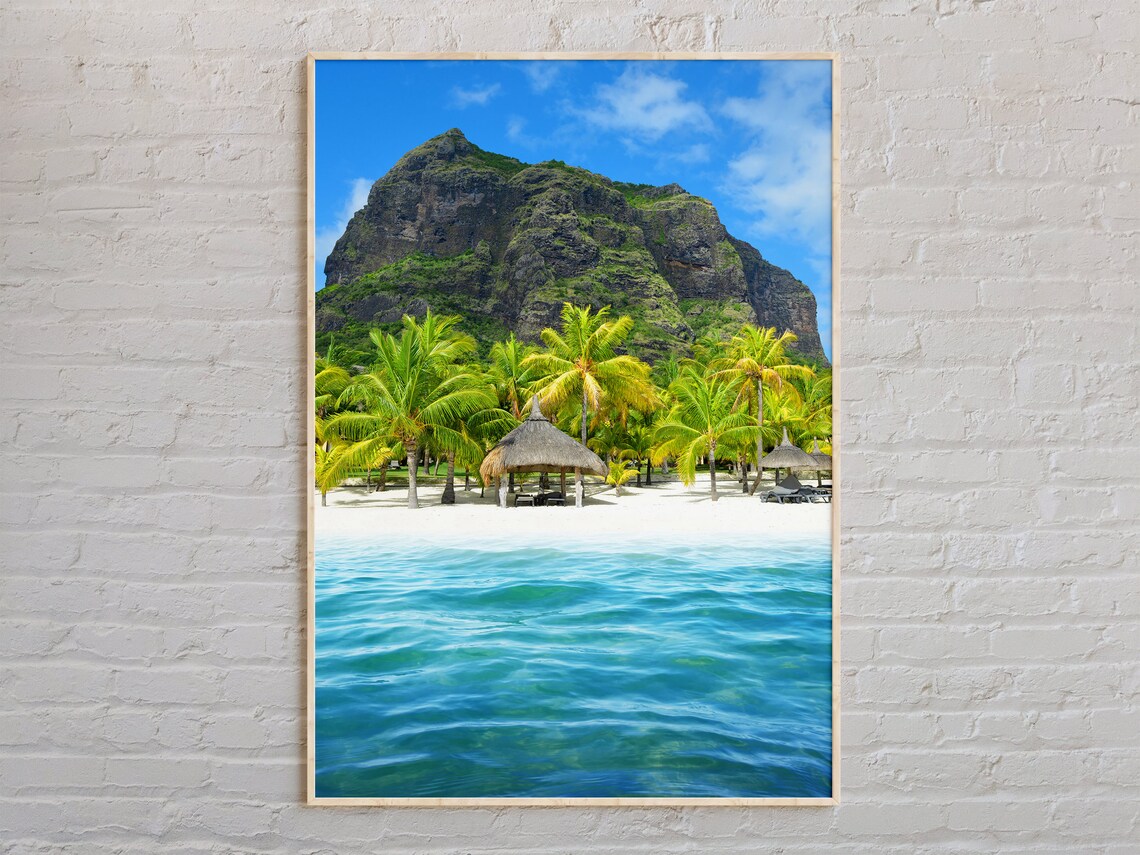 Mauritius Real Photo Travel Poster, Africa