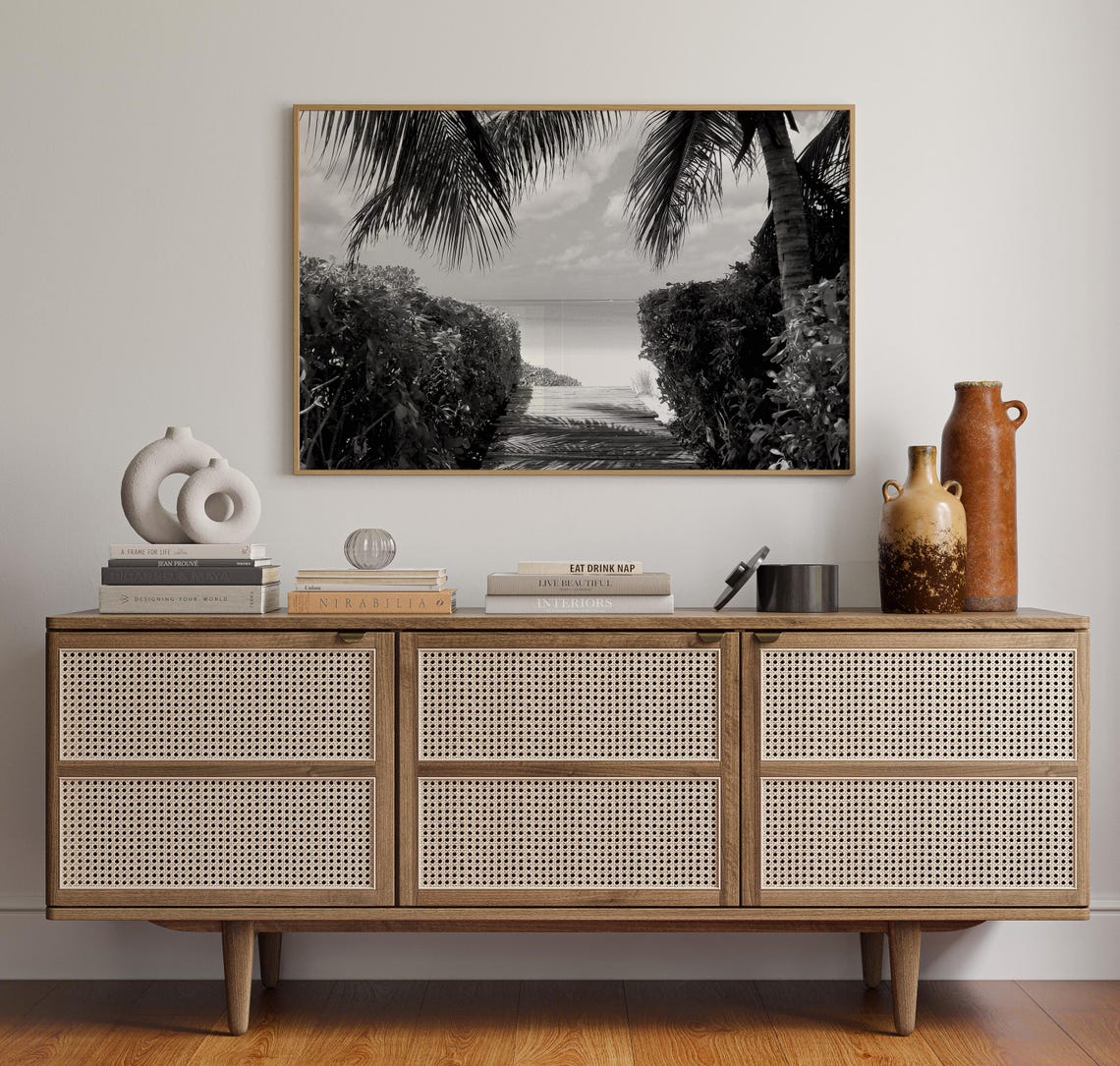 Turks And Caicos Island Beach Boardwalk Palm Fringed Paradise Poster - Image 4