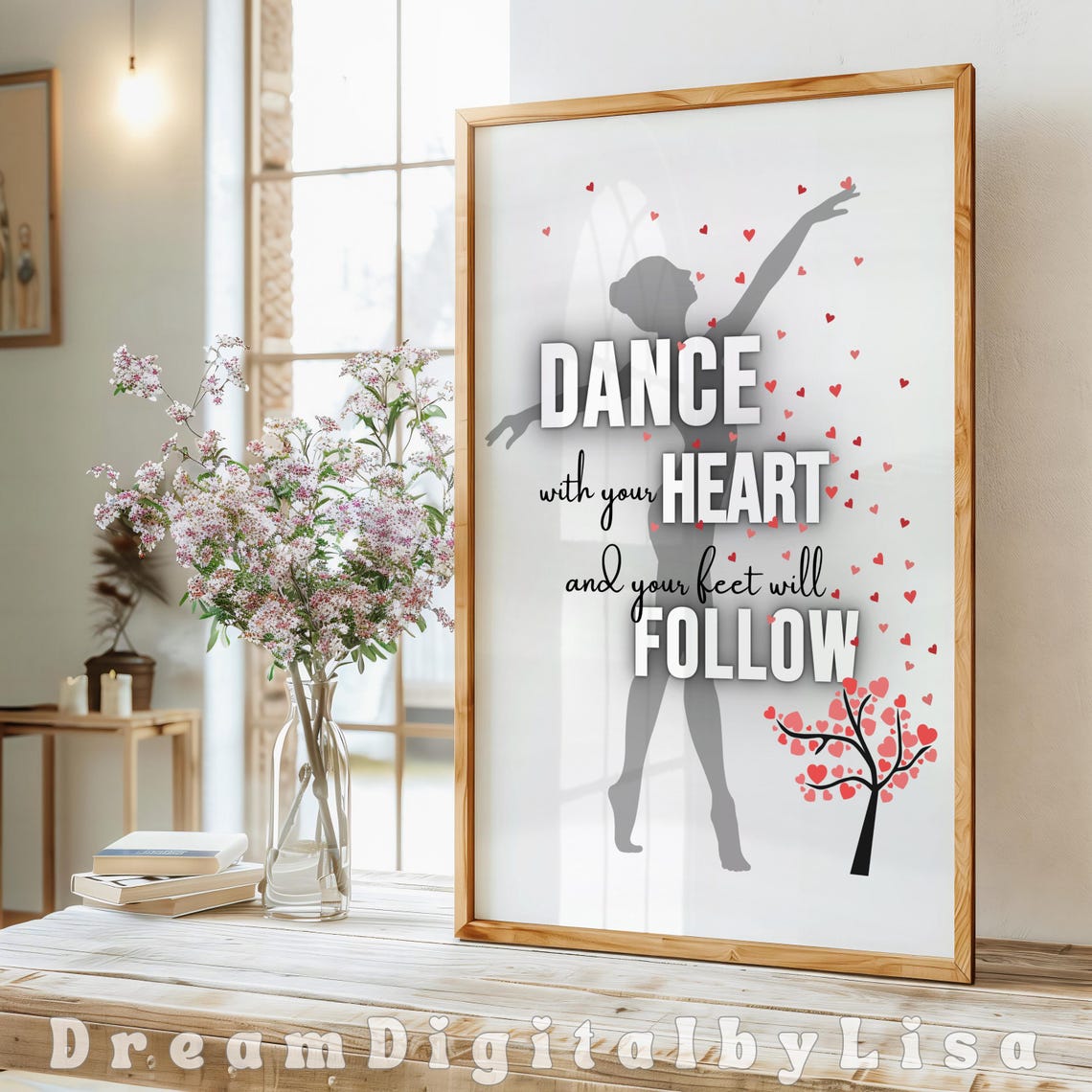 Dancer Art Print, Dance With Your Heart