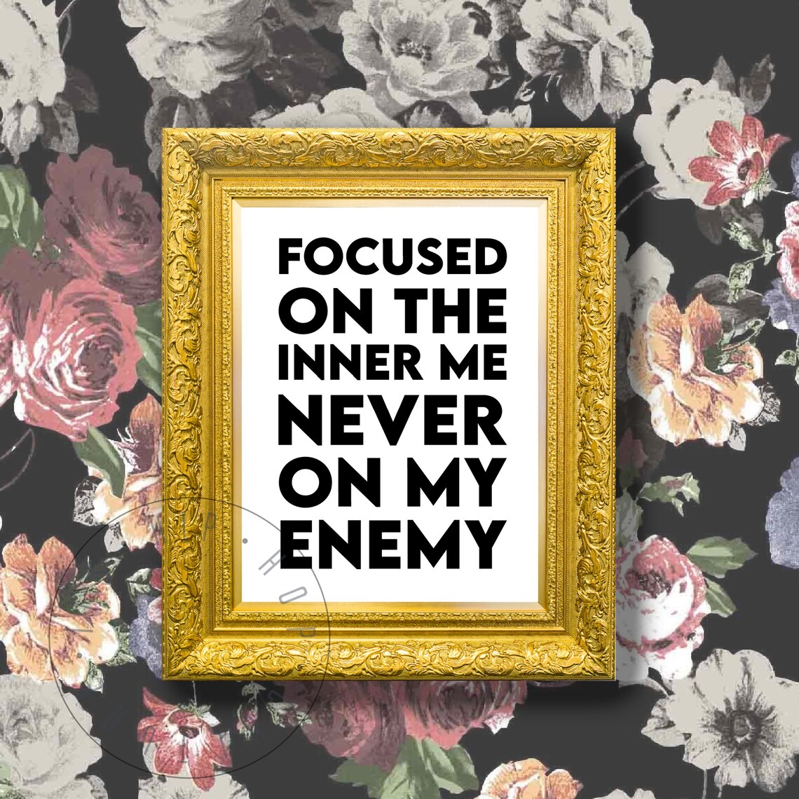 Focused On The Inner Me Quote, Hip Hop Lyrics Poster - Image 2