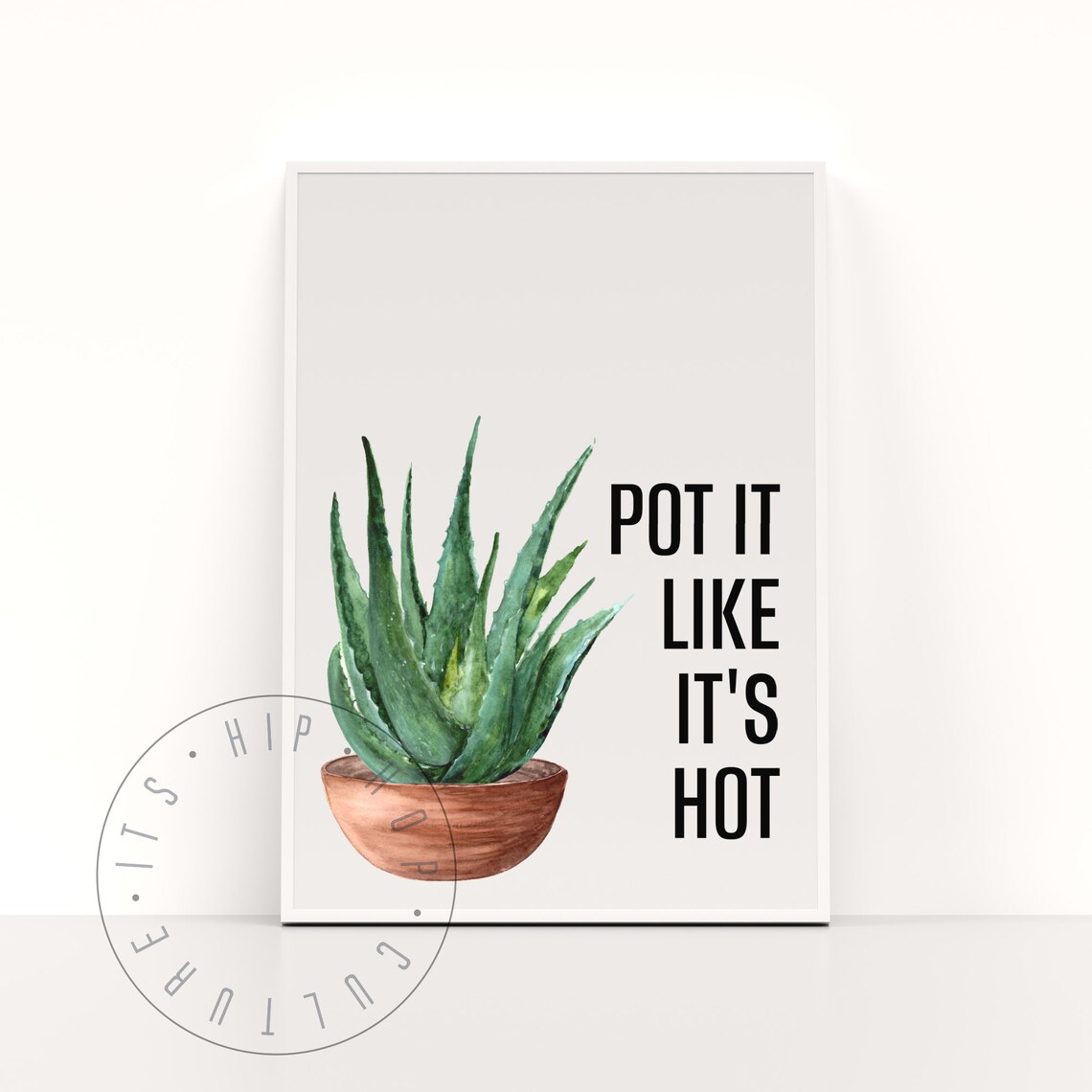 Pot It Like Its Hot Plant Pun Hip Hop Plant Poster Rap Lyrics Plant Poster Music Plant Puns Poster Funny Plant Saying Plant Pun Artwork - Image 5