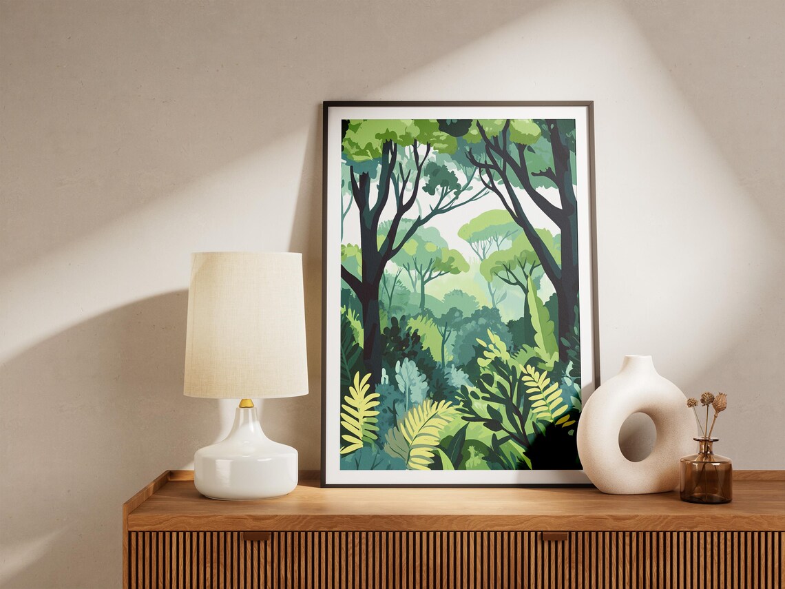 Madeira Laurel Forest Lush Green Fern Canopy Portugal Travel Poster - Image 5