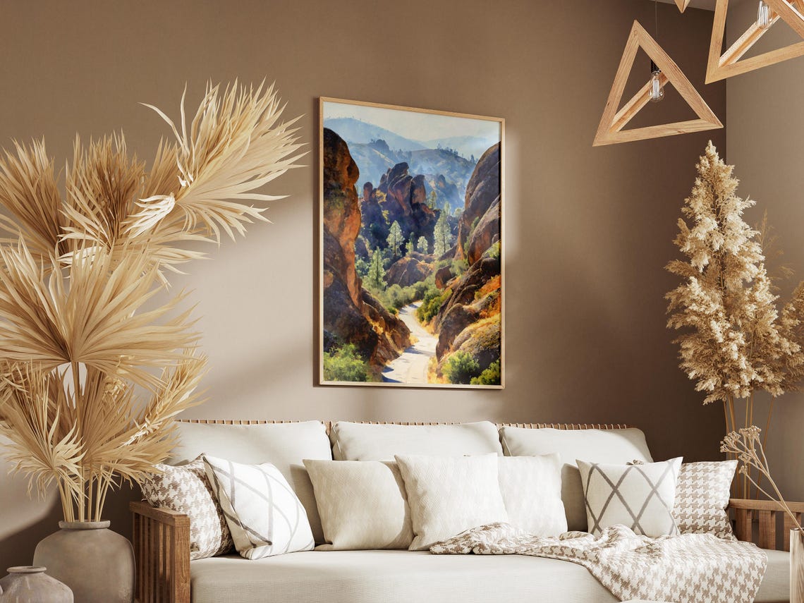 Pinnacles National Park California Rocky Canyon Road Trip Poster - Image 3