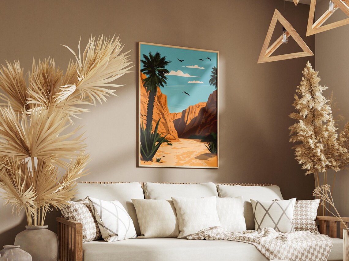 Wadi Alhitan Whale Valley Golden Desert Canyon Palms Egypt Poster - Image 3