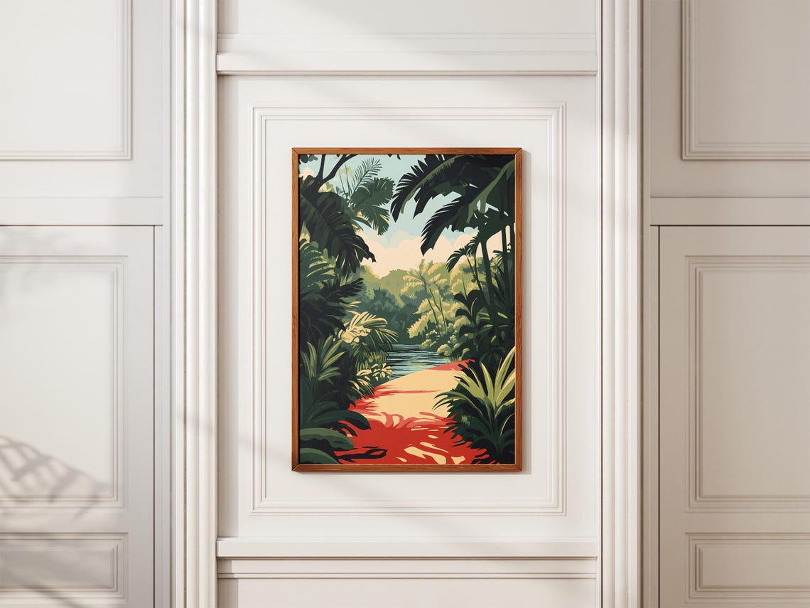 Darien National Park Panama Jungle Path River Canopy Travel Poster - Image 2