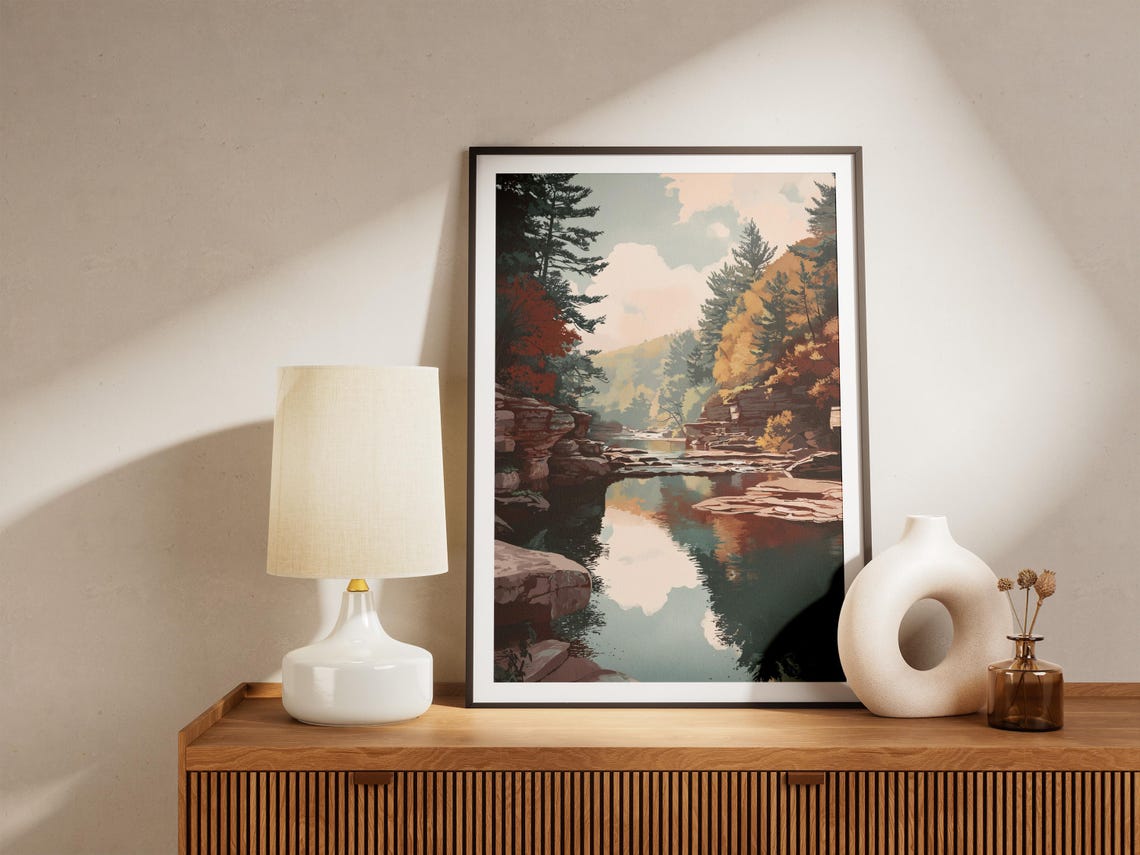 Cuyahoga Valley National Park Ohio Autumn River Gorge Poster - Image 4