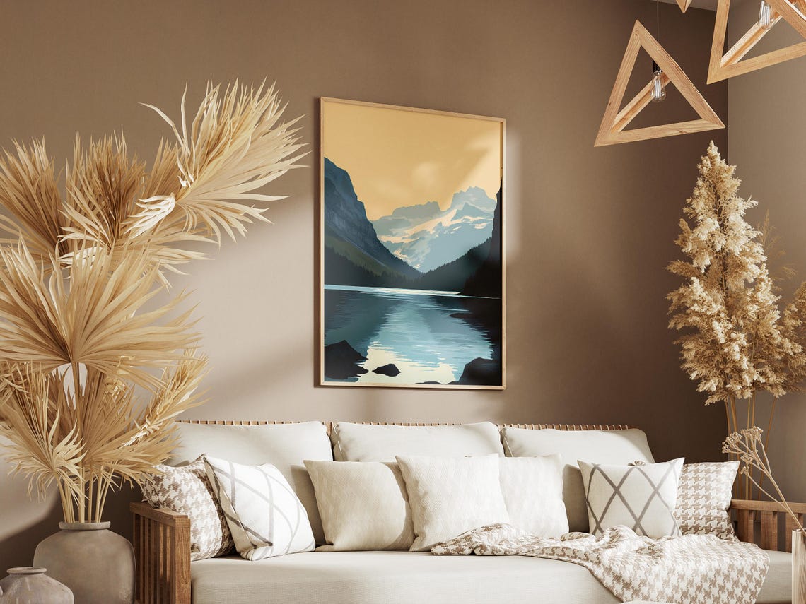 Glarus Thrust Serene Alpine Lake Glacier Peaks Switzerland Poster - Image 3