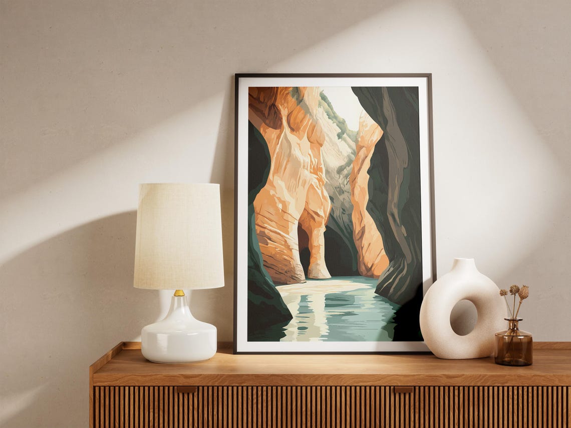 Skocjan Caves Slovenia Underground River Canyon Landscape Poster - Image 5
