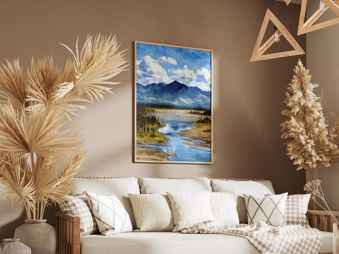 Kobuk Valley National Park Alaska Braided River Tundra Poster - Image 3