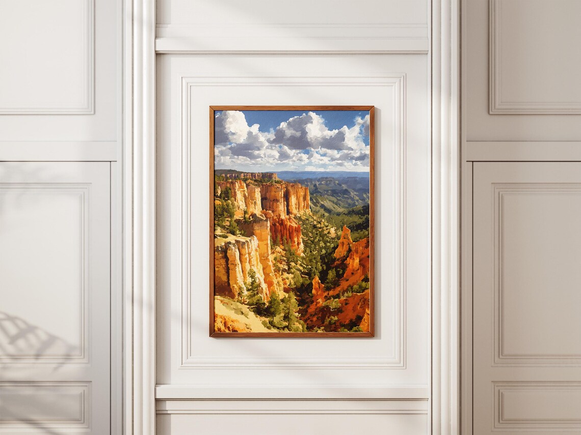 Bryce Canyon National Park Utah Orange Hoodoos Amphitheater Poster - Image 2