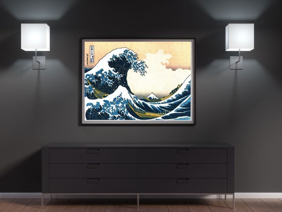 Great Wave Off Kanagawa Japanese Art Print Famous Painting Print Poster Handmade Room Dcor Artist Katsushika Hokusai Wall Dcor Art