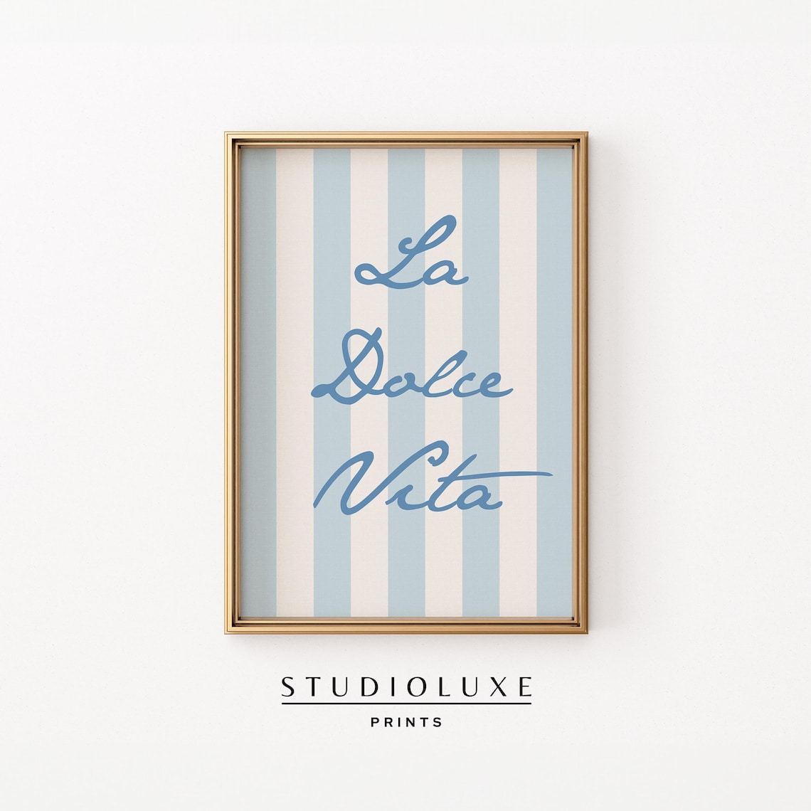 La Dolce Vita Beachy Coastal Minimalist Art Print