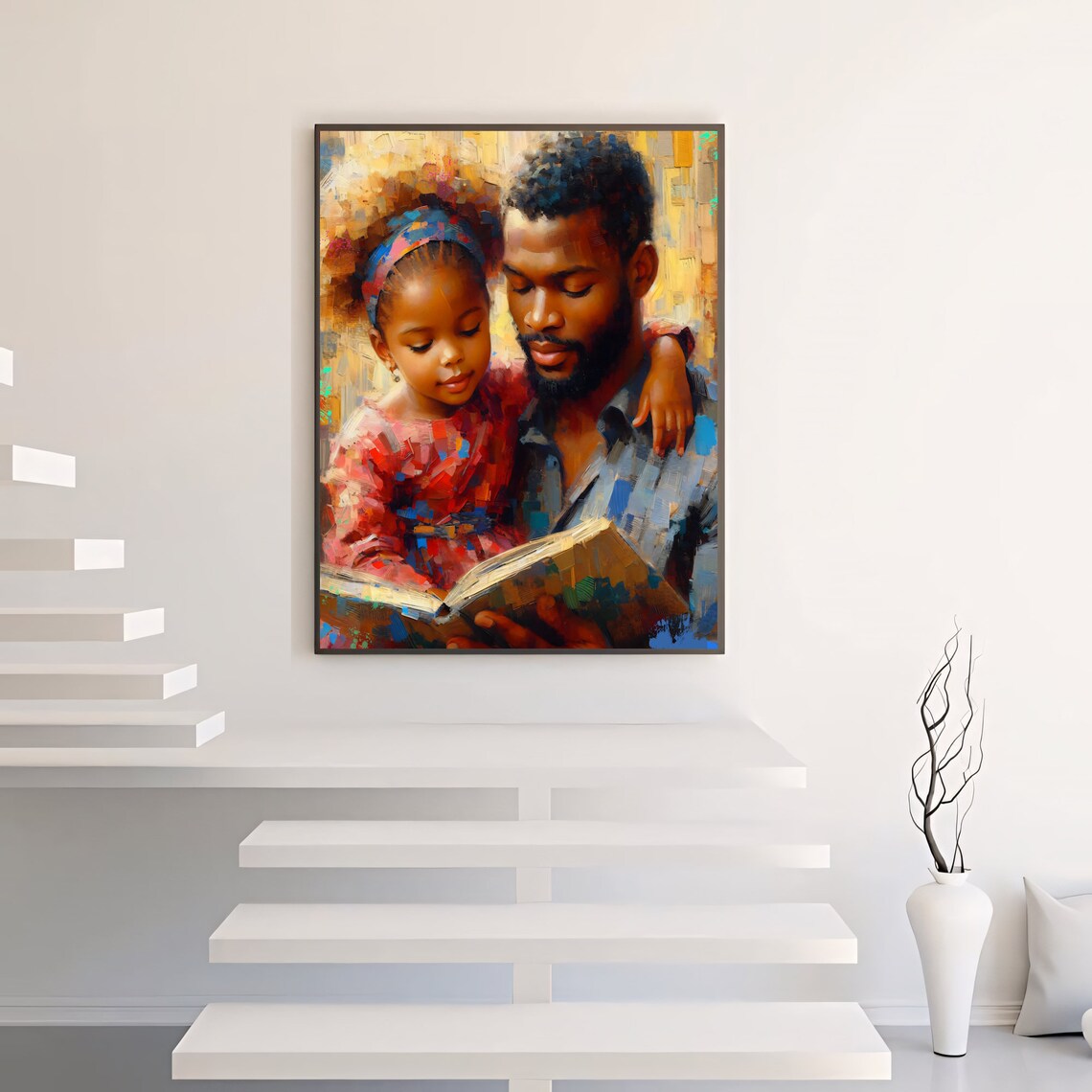 Black Father And Daughter Poster, Fathers Matter Art Print - Image 5