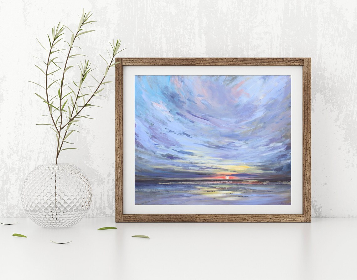 Ocean Seascape Painting by Katie Jobling, Art Print