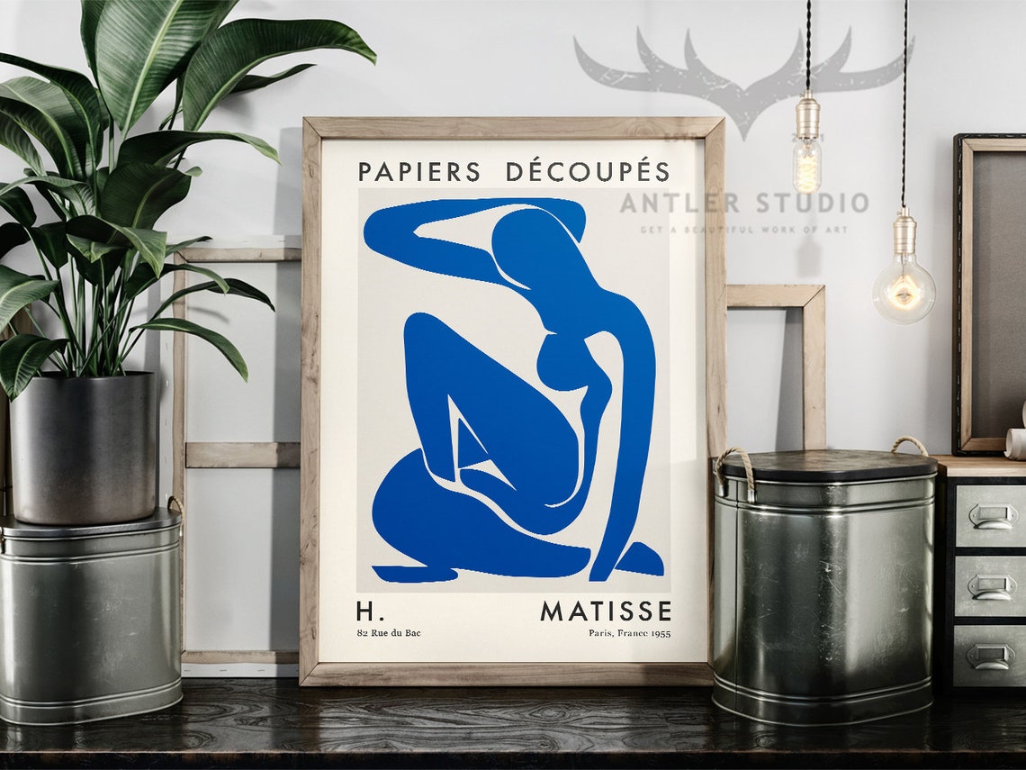 Henri Matisse Blue Nude Cutout Papiers Decoupes Paris 1955 Poster - Image 2