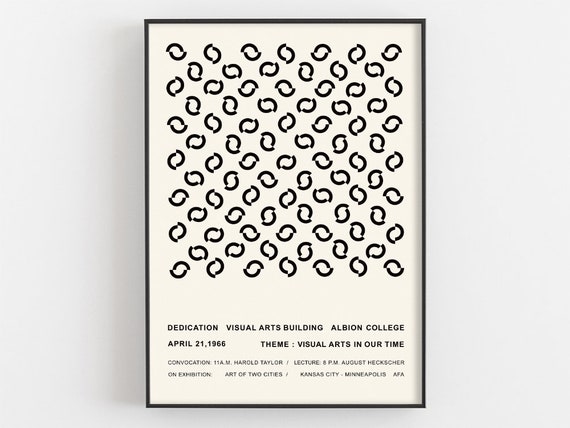 Bridget Riley Exhibition Poster Arrayed Colorful Lines Shapes Stripes Abstract Geometry Print Gallery Wall Art Museum Decor Artist Gifts