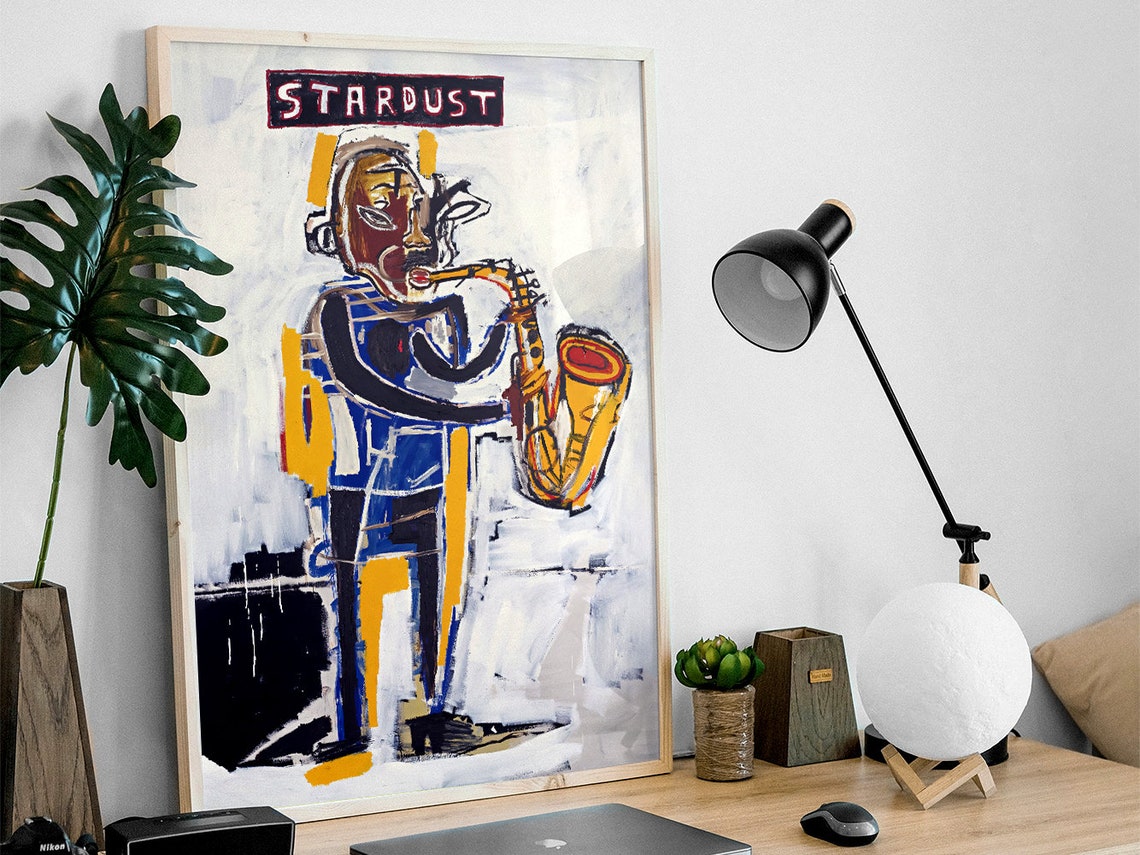Jean-Michel Basquiat Stardust Saxophone Player Sketch Art Poster - Image 4