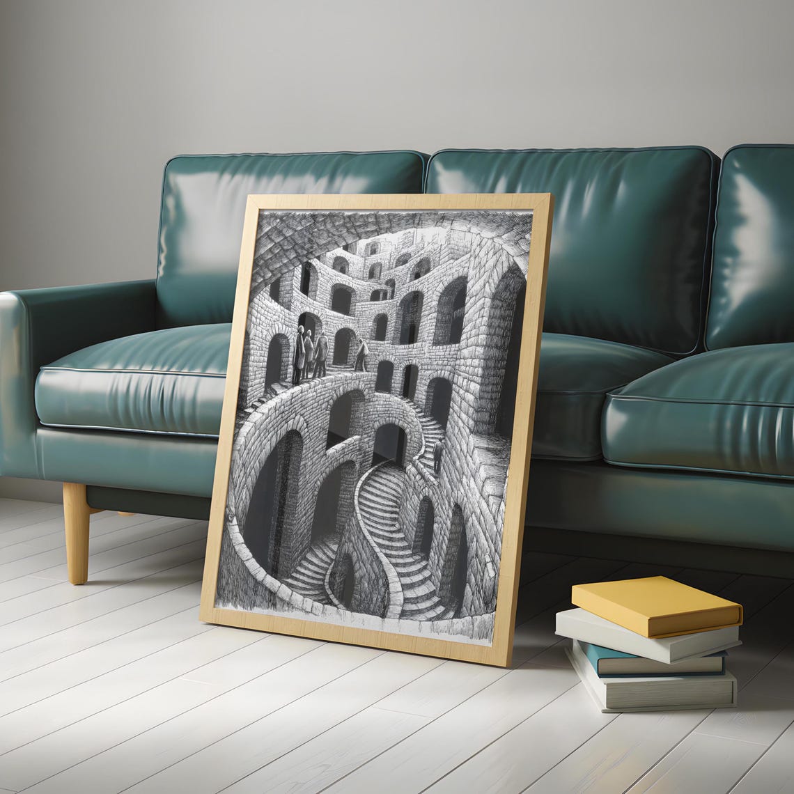 Moody Abstract Line Drawing Wall Hanging Masculine Wall Art Art Hyperbeast Decor Over Bed Wall Art - Image 5