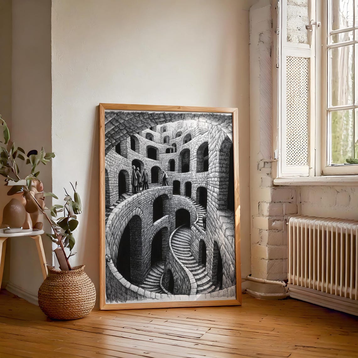Moody Abstract Line Drawing Wall Hanging Masculine Wall Art Art Hyperbeast Decor Over Bed Wall Art - Image 6