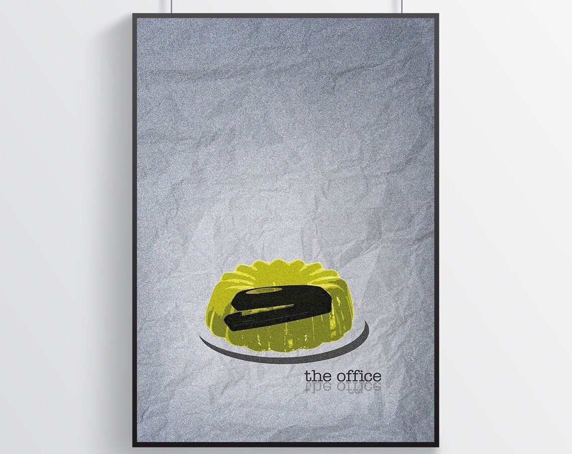 The Office Stapler In Jello Prank Pop Culture Comedy TV Show Poster