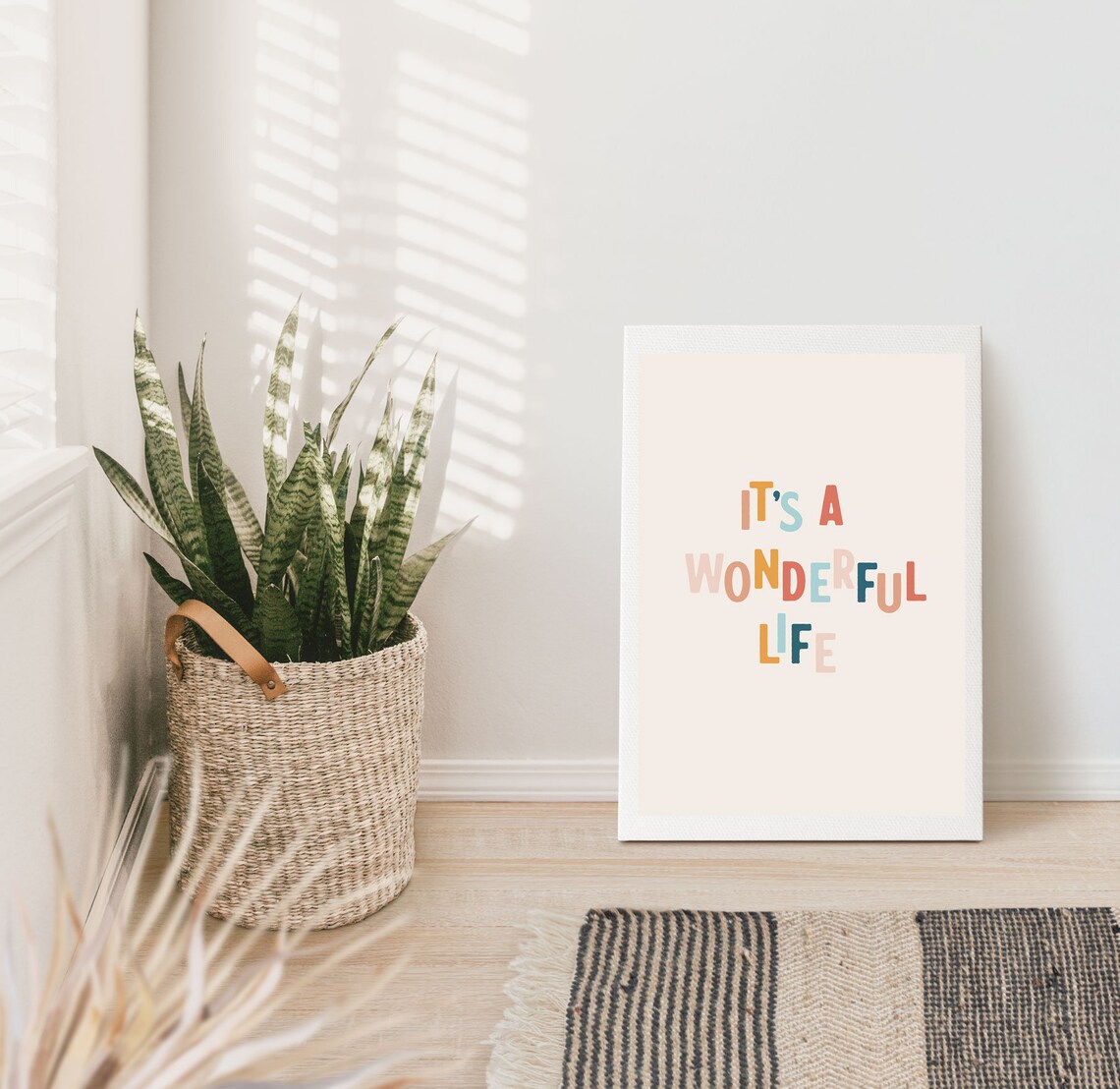It's A Wonderful Life Colorful Kids Nursery Room Decor Poster Gift - Image 4