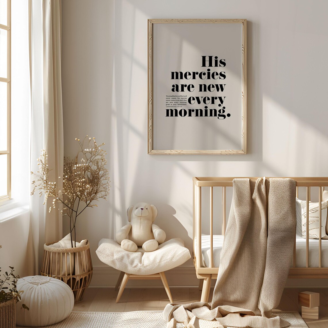 His Mercies Are New Every Morning Scripture Print - Image 3