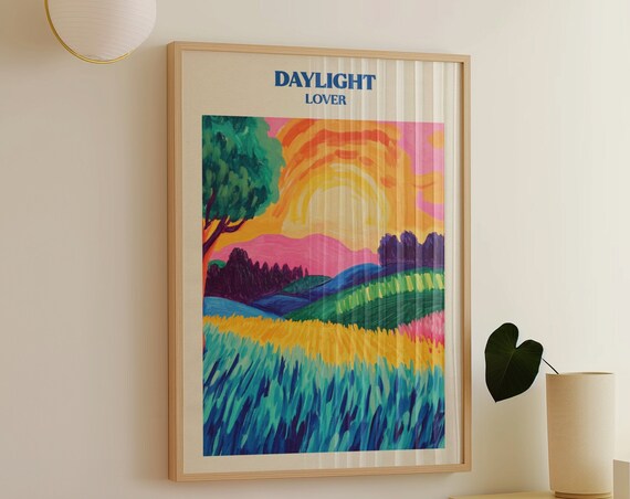Taylor Swift Daylight Lover Poster Colorful Sunrise Landscape Music Art