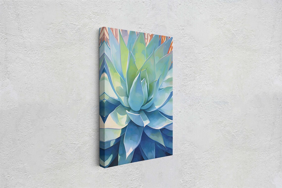 Succulent Cactus Botanical Painting, Nature Art Print - Image 2