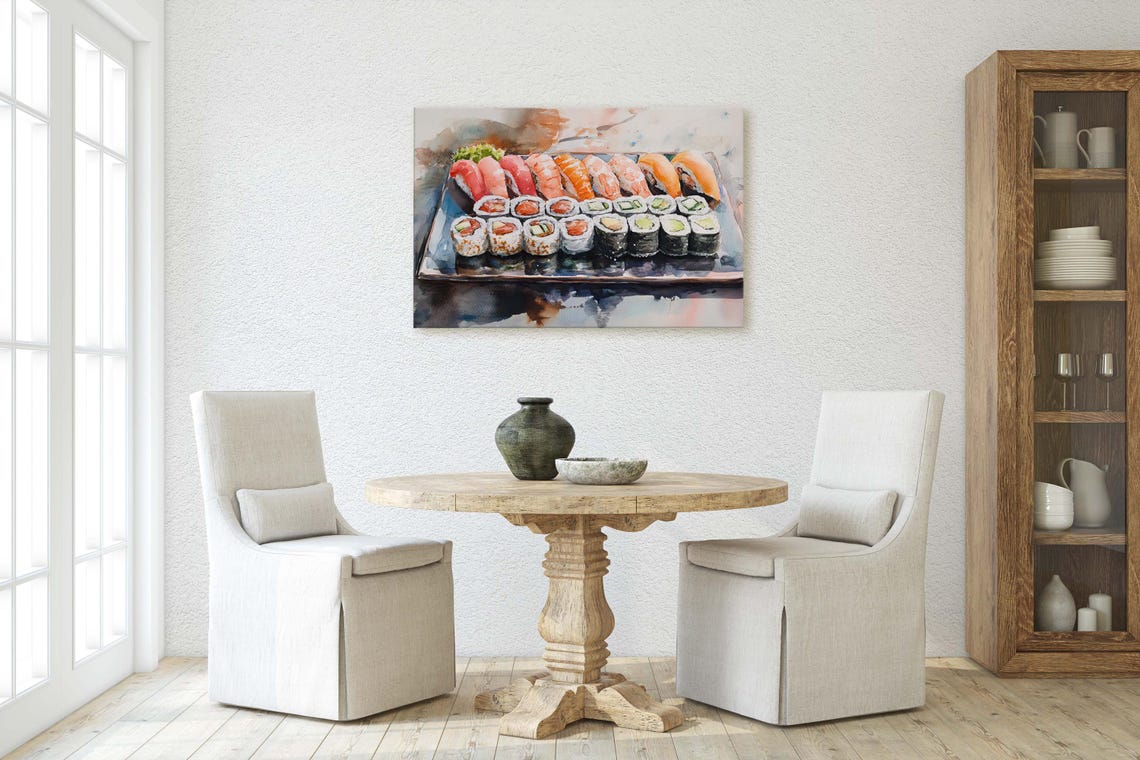 Sushi Print, Kitchen Art - Image 3